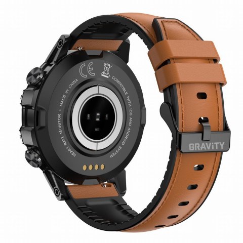 SMARTWATCH MĘSKI GRAVITY GT9-7 - WYKONYWANIE POŁĄCZEŃ, CIŚNIENIOMIERZ (sg021g) Gravity