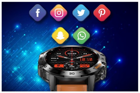 SMARTWATCH MĘSKI GRAVITY GT9-7 - WYKONYWANIE POŁĄCZEŃ, CIŚNIENIOMIERZ (sg021g) Gravity