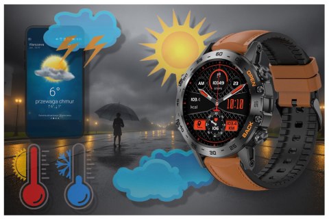 SMARTWATCH MĘSKI GRAVITY GT9-7 - WYKONYWANIE POŁĄCZEŃ, CIŚNIENIOMIERZ (sg021g) Gravity