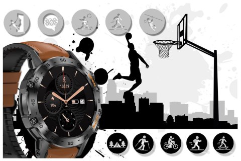 SMARTWATCH MĘSKI GRAVITY GT9-7 - WYKONYWANIE POŁĄCZEŃ, CIŚNIENIOMIERZ (sg021g) Gravity