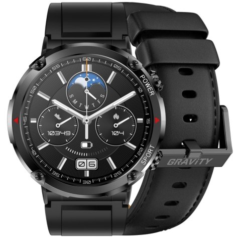 SMARTWATCH MĘSKI GRAVITY GT21-3 - BLUETOOTH CALL, DODATKOWY PASEK (sg025c) Gravity