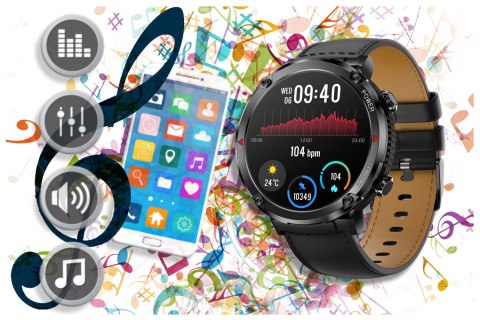 SMARTWATCH MĘSKI GRAVITY GT21-3 - BLUETOOTH CALL, DODATKOWY PASEK (sg025c) Gravity