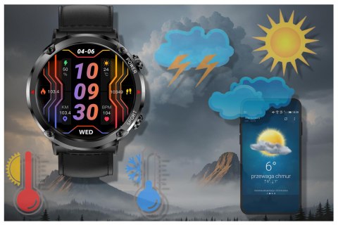 SMARTWATCH MĘSKI GRAVITY GT21-3 - BLUETOOTH CALL, DODATKOWY PASEK (sg025c) Gravity