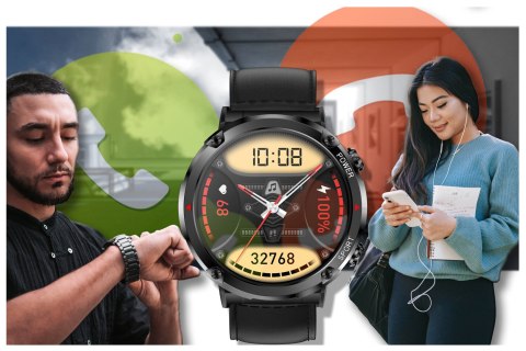SMARTWATCH MĘSKI GRAVITY GT21-3 - BLUETOOTH CALL, DODATKOWY PASEK (sg025c) Gravity