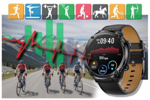 SMARTWATCH MĘSKI GRAVITY GT21-3 - BLUETOOTH CALL, DODATKOWY PASEK (sg025c) Gravity