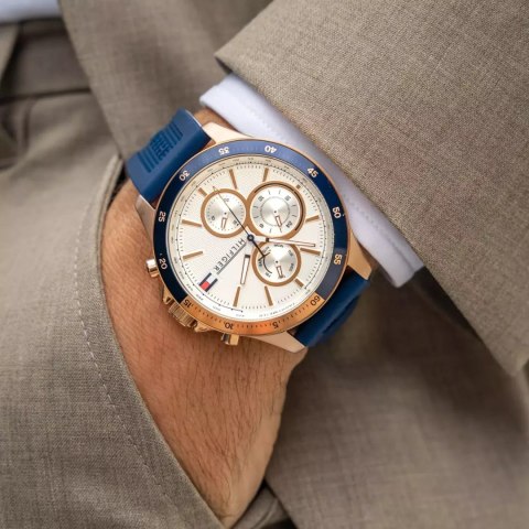 ZEGAREK MĘSKI TOMMY HILFIGER Bank 1791778 (zf064a) + BOX Tommy Hilfiger