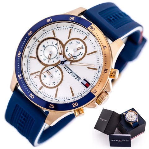 ZEGAREK MĘSKI TOMMY HILFIGER Bank 1791778 (zf064a) + BOX Tommy Hilfiger