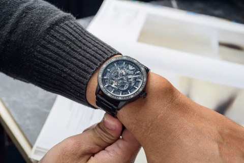 ZEGAREK MĘSKI EMPORIO ARMANI AR60054 - MARIO MECCANICO - AUTOMAT (zi056c) Emporio Armani