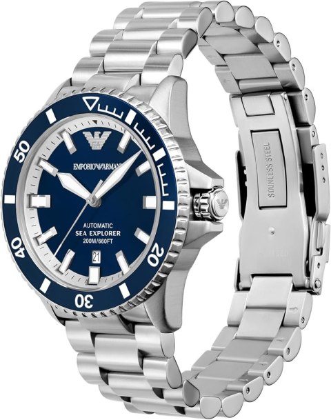 ZEGAREK MĘSKI EMPORIO ARMANI AR60079 Sea Explorer AUTOMATIC (zi110a) + BOX Emporio Armani