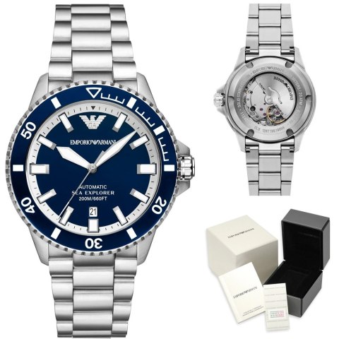 ZEGAREK MĘSKI EMPORIO ARMANI AR60079 Sea Explorer AUTOMATIC (zi110a) + BOX Emporio Armani