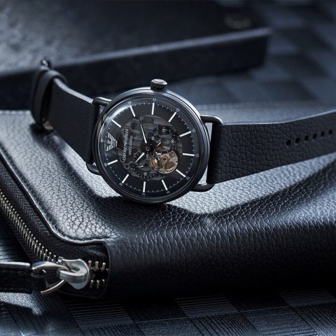 ZEGAREK MĘSKI EMPORIO ARMANI AVIATOR AUTOMATIC AR60028 + BOX (zi099c) Emporio Armani