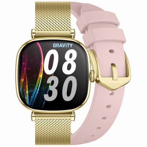 SMARTWATCH DAMSKI GRAVITY GT32-1 - ROZMOWY BLUETOOTH, DODATKOWY PASEK (sg047a) Gravity