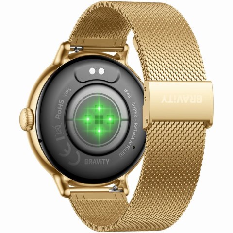 SMARTWATCH DAMSKI GRAVITY GT33-1 - AMOLED, DODATKOWY PASEK (sg048a) Gravity