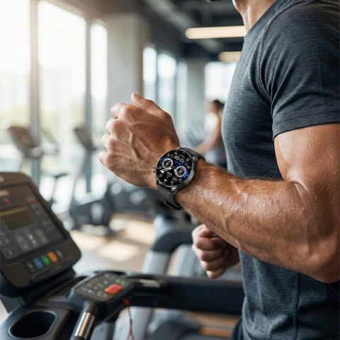 SMARTWATCH MĘSKI GRAVITY GT35-1 - AMOLED, DODATKOWY PASEK (sg049a) Gravity