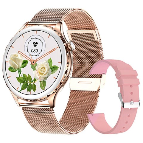 SMARTWATCH DAMSKI Rubicon RNCF02 - WYKONYWANIE POŁĄCZEŃ, DODATKOWY PASEK (sr048b) Rubicon