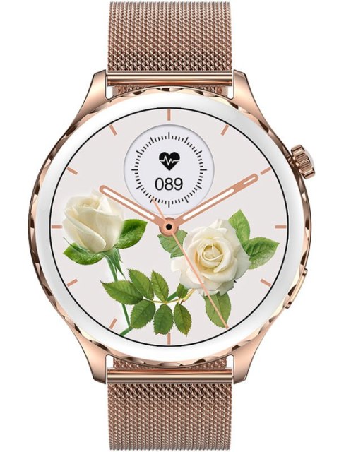 SMARTWATCH DAMSKI Rubicon RNCF02 - WYKONYWANIE POŁĄCZEŃ, DODATKOWY PASEK (sr048b) Rubicon