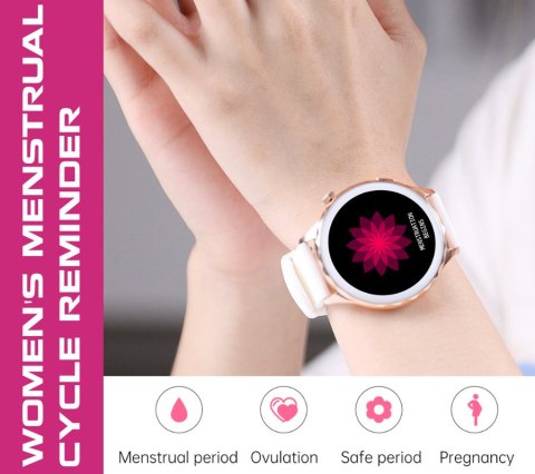 SMARTWATCH DAMSKI Rubicon RNCF02 - WYKONYWANIE POŁĄCZEŃ, DODATKOWY PASEK (sr048b) Rubicon