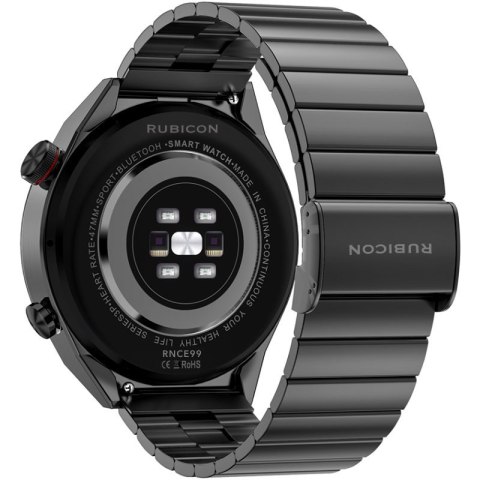 SMARTWATCH MĘSKI Rubicon RNCE99 - POŁĄCZENIA, ŁADOWANIE BEZPRZEWODOWE Rubicon