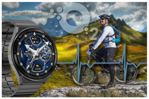 SMARTWATCH MĘSKI Rubicon RNCE99 - POŁĄCZENIA, ŁADOWANIE BEZPRZEWODOWE Rubicon