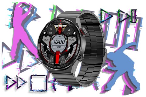 SMARTWATCH MĘSKI Rubicon RNCE99 - POŁĄCZENIA, ŁADOWANIE BEZPRZEWODOWE Rubicon