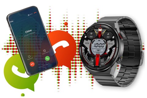 SMARTWATCH MĘSKI Rubicon RNCE99 - POŁĄCZENIA, ŁADOWANIE BEZPRZEWODOWE Rubicon