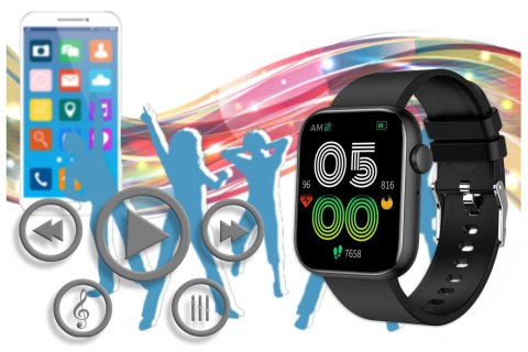 SMARTWATCH UNISEX GRAVITY GT3-3 - ROZMOWY BLUETOOTH, WŁASNE TARCZE (sg022c) Gravity