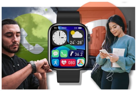 SMARTWATCH UNISEX GRAVITY GT3-3 - ROZMOWY BLUETOOTH, WŁASNE TARCZE (sg022c) Gravity