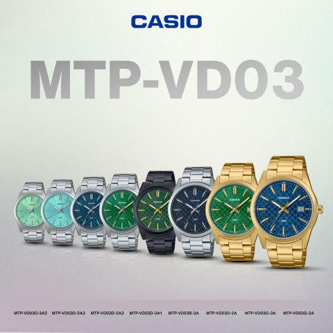 ZEGAREK MĘSKI CASIO MTP-VD03G-2A + BOX Casio