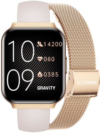 SMARTWATCH DAMSKI GRAVITY GT44-2 - DODATKOWY PASEK (sg051a) Gravity