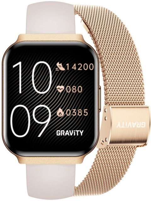 SMARTWATCH DAMSKI GRAVITY GT44-2 - DODATKOWY PASEK (sg051a) Gravity